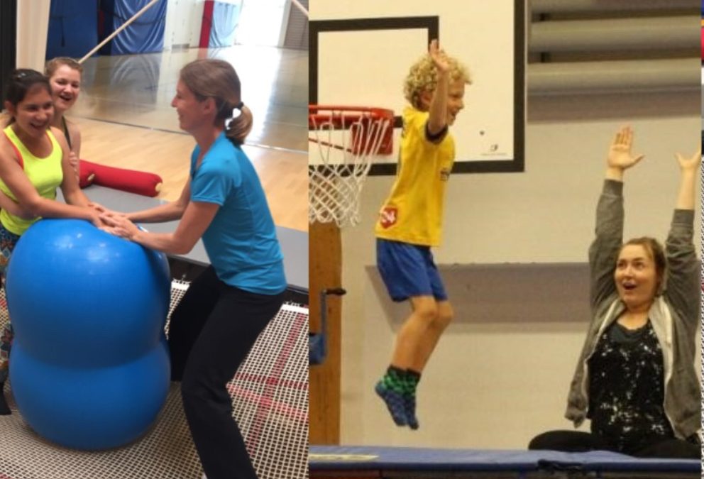 Trampolin for børn med CP