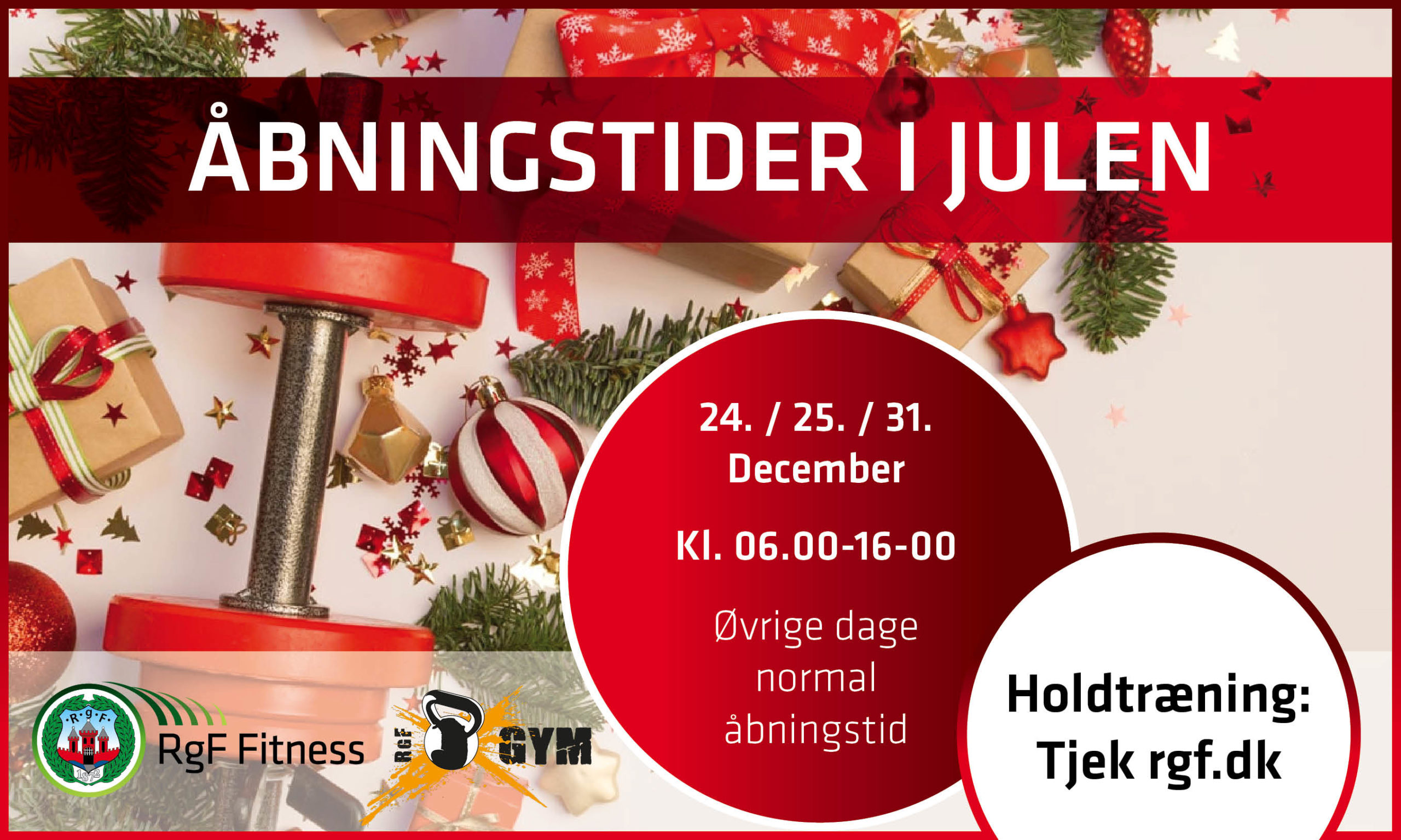Aabningstider jul